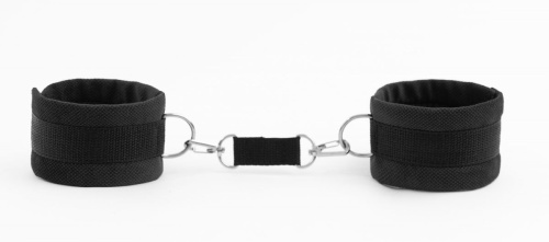 Черные наручники My rules на сцепке фото 4