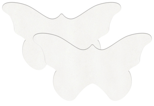 Белые пестисы в форме бабочек Белые пестисы в форме бабочек