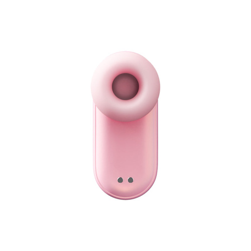 Розовый вакуумный стимулятор клитора Alggie Earphone с управлением через приложение фото 4