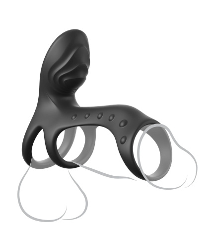 Черная насадка на пенис Ultimate Couples Cage Pro фото 2