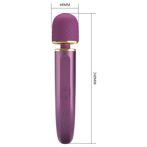 Фиолетовый вибромассажер Power Wand - 24 см. фото 4