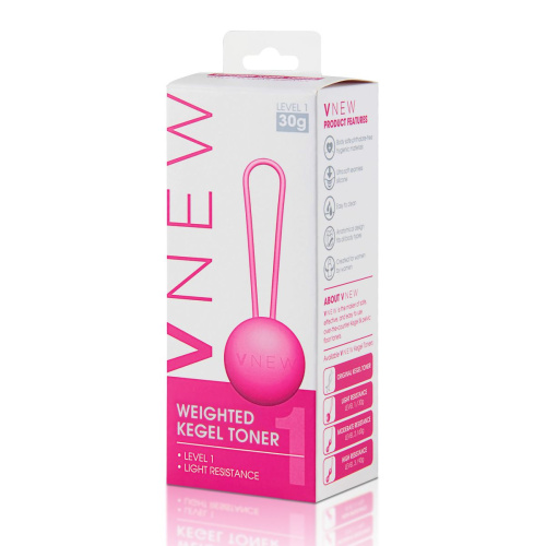 Розовый вагинальный шарик VNEW level 1 фото 2