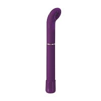 Фиолетовый вибратор с загнутым кончиком i9 Teaser Exciters - 17 см.