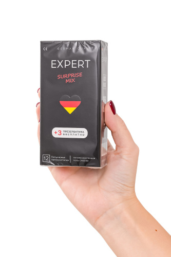 Презервативы EXPERT Surprise Mix - 12 шт.(+3 в подарок) фото 4