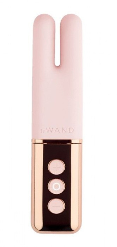 Пудровый двухмоторный мини-вибратор Le Wand Deux Пудровый двухмоторный мини-вибратор Le Wand Deux
