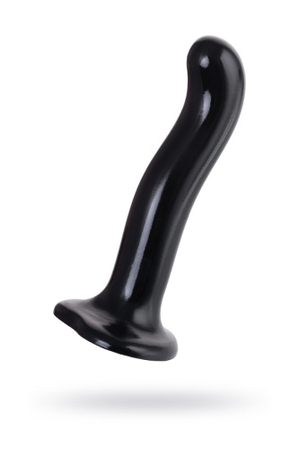 Черный стимулятор для пар P&G-Spot Dildo Size M - 18 см. фото 2