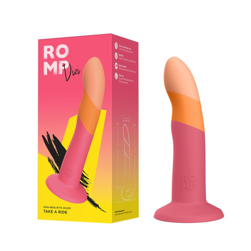 Яркий фаллоимитатор Romp Dizi с присоской - 18 см. фото 5