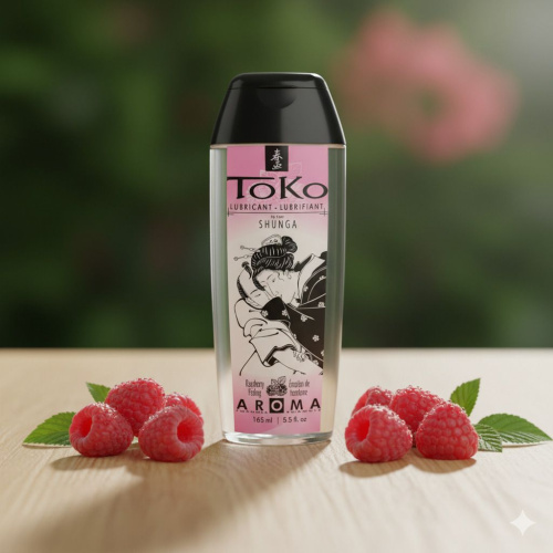 Интимная смазка TOKO Aroma Raspberry Feeling с ароматом малины - 165 мл. фото 3
