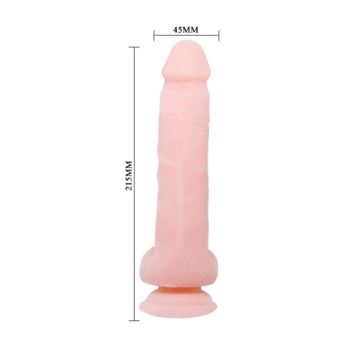 Телесный фаллоимитатор на присоске Super Dildo - 21,5 см. фото 4