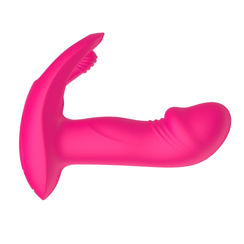 Розовый вагинально-клиторальный вибратор c функцией фингеринга фото 3 Розовый вагинально-клиторальный вибратор c функцией фингеринга фото 3