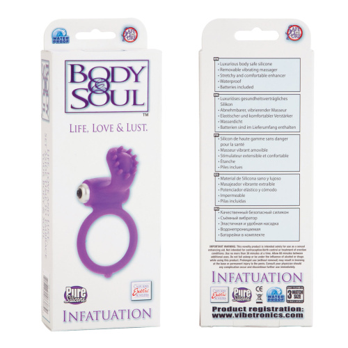 Виброкольцо фиолетовое Body & Soul Inspiration фото 6