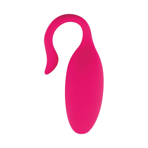 Розовое силиконовое виброяйцо с управлением через приложение фото 3