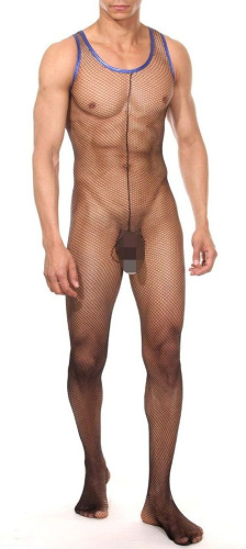 Мужское боди в мелкую сетку Мужское боди в мелкую сетку