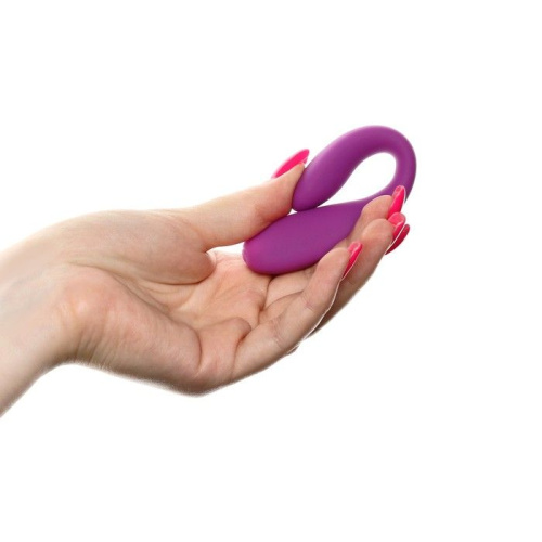 Фиолетовый стимулятор для пар с вибропулей фото 6