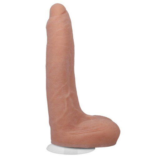 Телесный фаллоимитатор с мошонкой на съемной присоске Owen Gray Signature Cocks - 23,5 см. фото 2