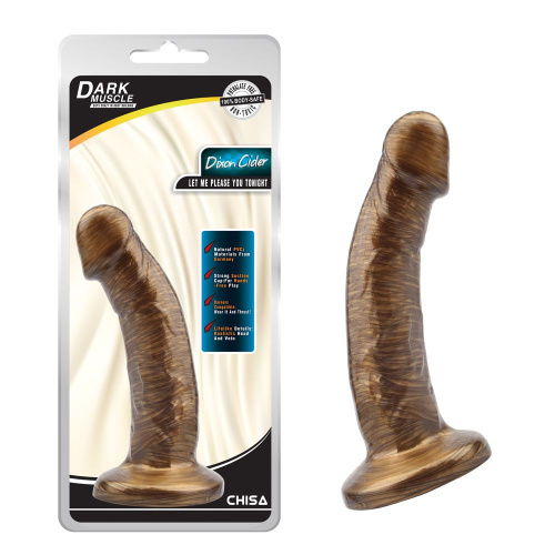 Золотистый фаллоимитатор Dixon Cider - 18,5 см. фото 2