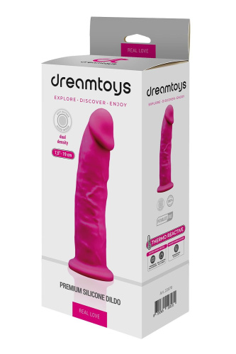 Розовый фаллоимитатор Real Love Dildo 7.5 Inch - 19,5 см. фото 3