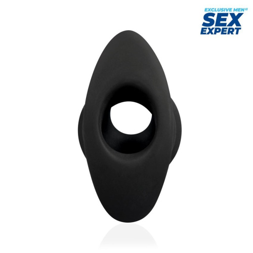 Черный рельефный анальный стимулятор-тоннель - 7 см. фото 6 Черный рельефный анальный стимулятор-тоннель - 7 см. фото 6