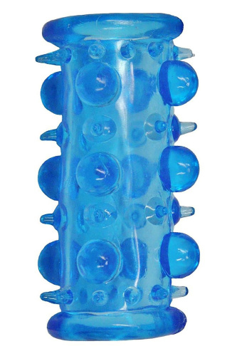 Голубая насадка с шипами и шишечками Bead Sleeve Голубая насадка с шипами и шишечками Bead Sleeve