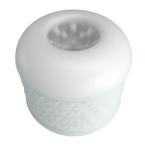 Белый сквозной мастурбатор Crystle Белый сквозной мастурбатор Crystle