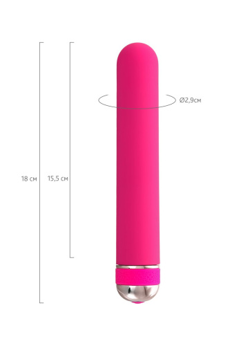 Розовый нереалистичный вибратор Mastick - 18 см. фото 9