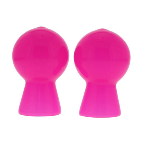 Розовые вакуумные помпы для сосков NIPPLE SUCKER PAIR IN SHINY PINK Розовые вакуумные помпы для сосков NIPPLE SUCKER PAIR IN SHINY PINK