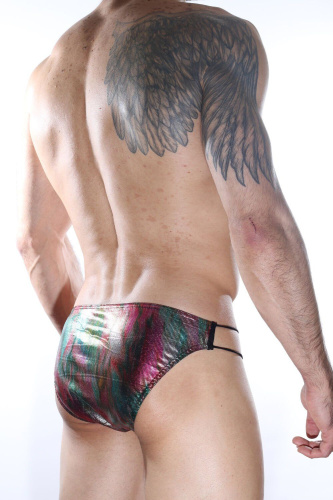 Мужские разноцветные трусы-слипы с нитяным бочком фото 2 Мужские разноцветные трусы-слипы с нитяным бочком фото 2
