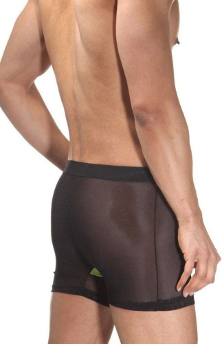 Мужские полупрозрачные трусы-боксеры с неоновой вставкой фото 2 Мужские полупрозрачные трусы-боксеры с неоновой вставкой фото 2