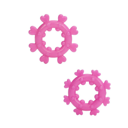 Набор из двух розовых эрекционных колец MAGIC LOVE RINGS фото 2