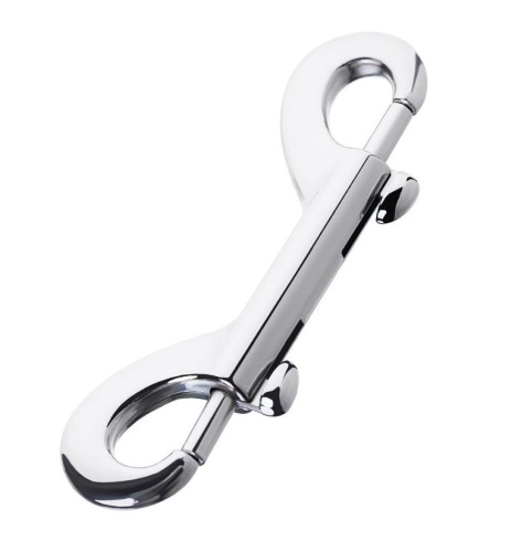 Серебристый двухсторонний карабин TOYFA Metal Серебристый двухсторонний карабин TOYFA Metal