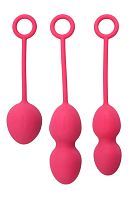 Набор розовых вагинальных шариков Nova Ball со смещенным центром тяжести