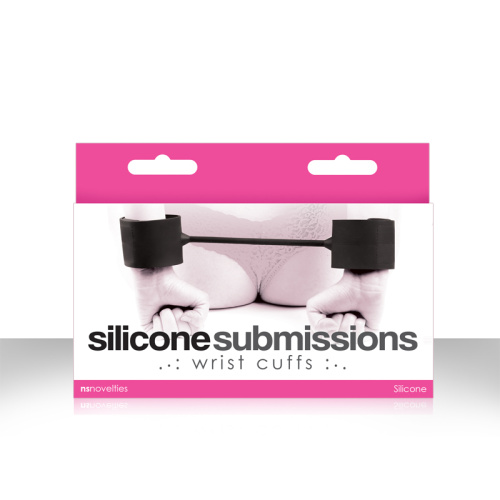 Чёрные силиконовые наручники Silicone Submissions Wrist Cuffs фото 3 Чёрные силиконовые наручники Silicone Submissions Wrist Cuffs фото 3