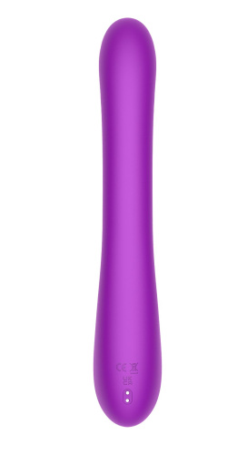 Фиолетовый вибратор-кролик с вращающимся шариком фото 5