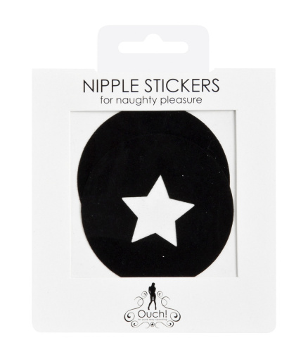 Чёрные круглые пестисы со звёздочками фото 2