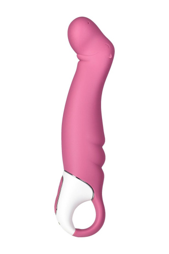 Вибратор Satisfyer Petting Hippo с загнутым кончиком - 22,9 см. фото 5