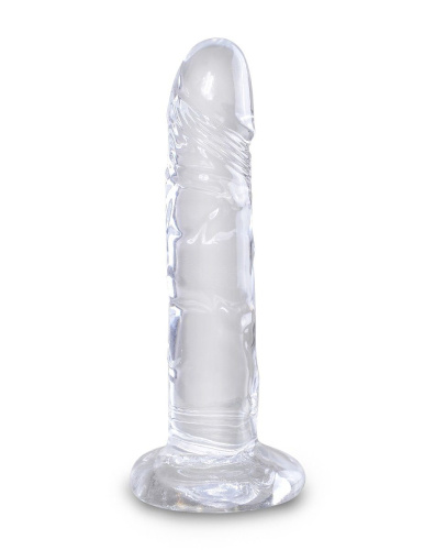Прозрачный фаллоимитатор King Cock Clear 6 Cock - 18,4 см. Прозрачный фаллоимитатор King Cock Clear 6 Cock - 18,4 см.