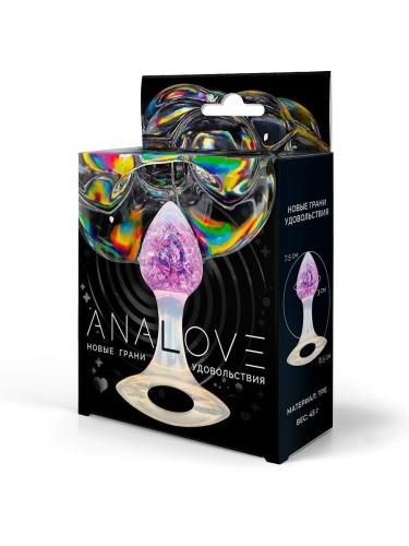 Сиреневатая анальная пробка с ручкой - 8,5 см. фото 4 Сиреневатая анальная пробка с ручкой - 8,5 см. фото 4