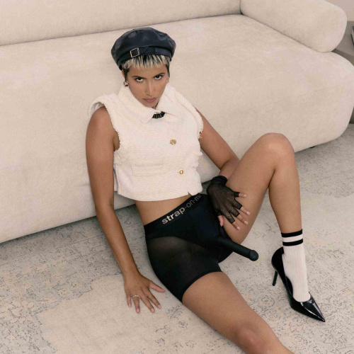 Трусики-шорты для фиксации насадок Strap-on-me Harness Lingerie Halo - size S фото 5