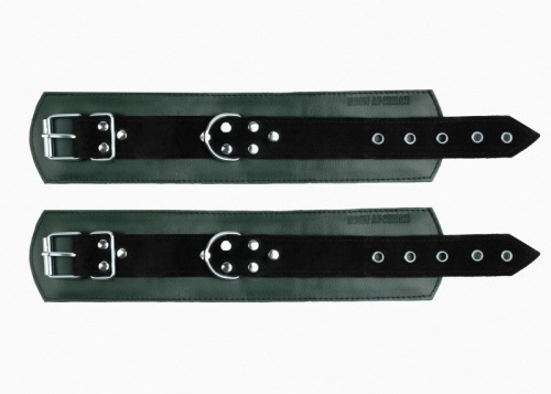 Изумрудные наручники с фиксацией на двух карабинах фото 5