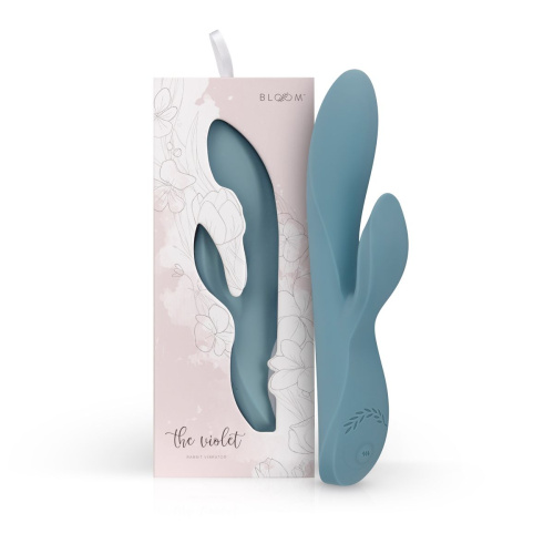 Вибратор с клиторальным стимулятором The Violet Rabbit Vibrator - 20 см. фото 5
