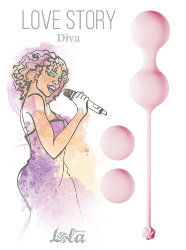 Набор розовых вагинальных шариков Love Story Diva фото 6