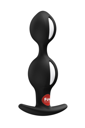 Черный анальный стимулятор B Balls Duo - 13 см. фото 3