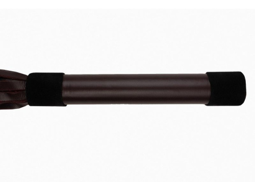 Бордовая многохвостая плеть с ручкой - 43 см. фото 3