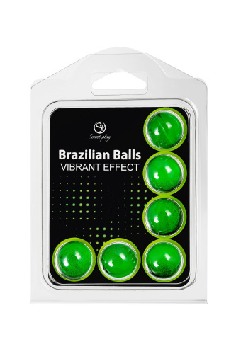 Набор из 6 шариков с массажным маслом Brazilian Balls с эффектом вибрации фото 2