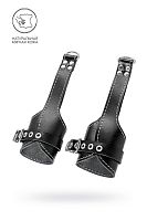 Черные подвесы с белой строчкой