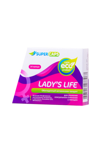 Возбуждающие капсулы Ladys Life - 14 капсул (0,35 гр.) Возбуждающие капсулы Ladys Life - 14 капсул (0,35 гр.)