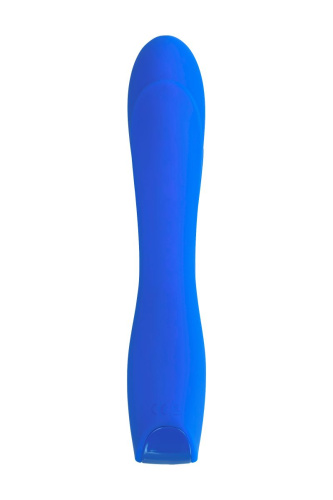 Нереалистичный синий вибратор BLURY - 18,5 см. фото 5