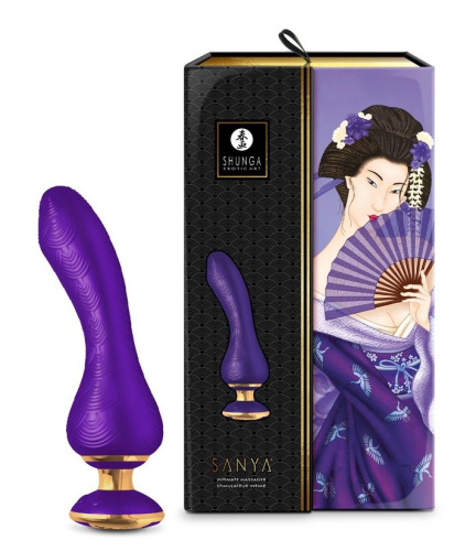 Фиолетовый вибростимулятор SANYA - 18,5 см. фото 3