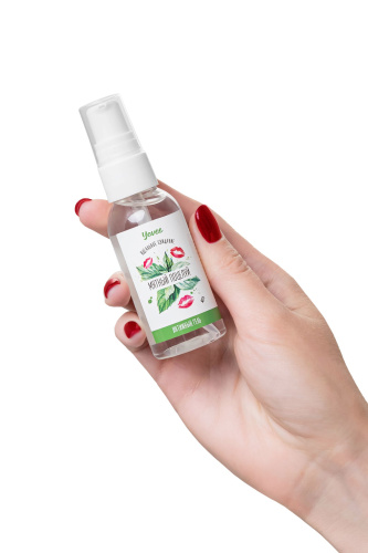 Съедобная гель-смазка Yovee «Мятный поцелуй» с Д-пантенолом и вкусом мяты - 50 мл. фото 3