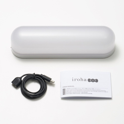 Голубой вибратор iroha Fit Minamozuki - 17,7 см. фото 6